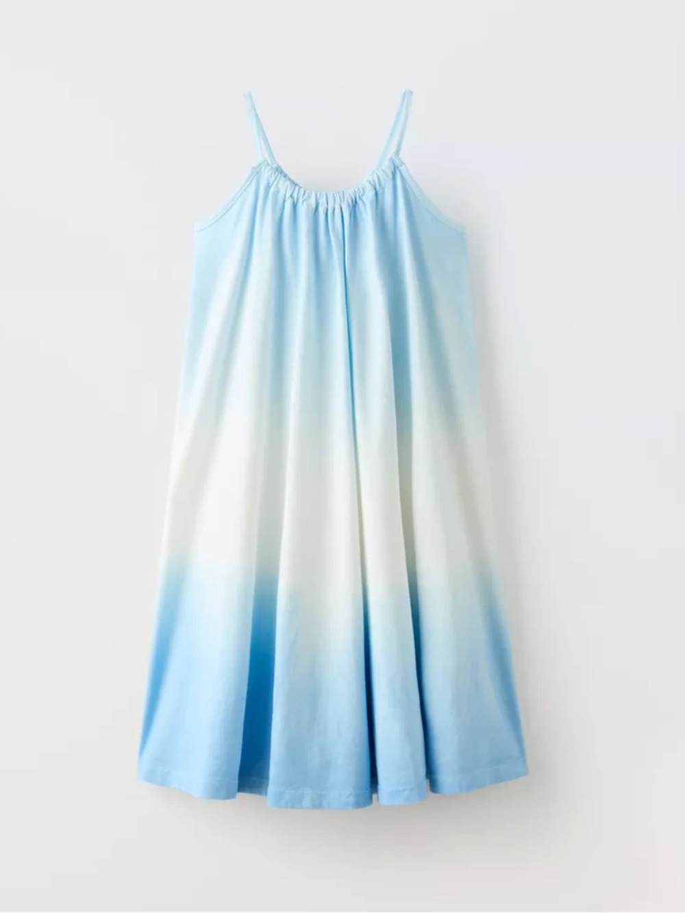 New ZARA Ombre Tie-Dye Spaghetti Strap Dress